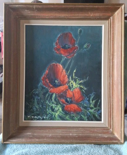 Tableau pierre cario huile - tableau,