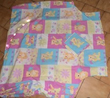 parure housse de couette + taie motif ours pour lit de 90 / 190 cm