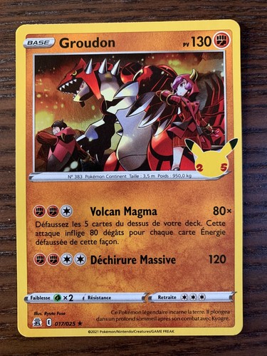 Carte pokémon holo groudon - carte,