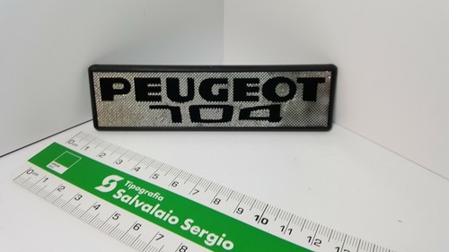 Plaque écrite peugeot 104 - peugeot,