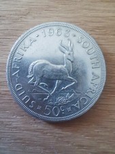 Afrique du Sud 50 cents argent 1961 P145