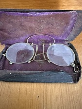 Plaque lunettes anciennes - or,