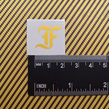 3Pcs Custom Gold guitar logo
