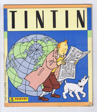 TINTIN / Hergé  ALBUM autocollants / vignettes  PANINI  1989  INCOMPLET   TBE
