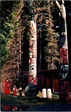 Beautiful  Forest Totem Pole