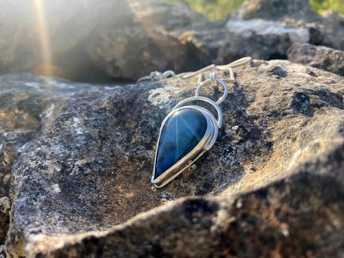 Magnifique pendentif argent - en,