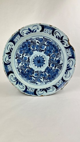 Grand plat faience 18ème - grand,