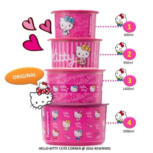 Tupperware hello kitty - hello, one