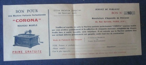 Ancienne brochure gramophone - brochure,