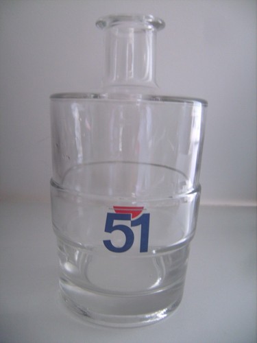 Carafe ronde verre pastis - en,