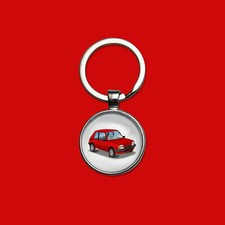 Porte-clés Peugeot 205 rouge