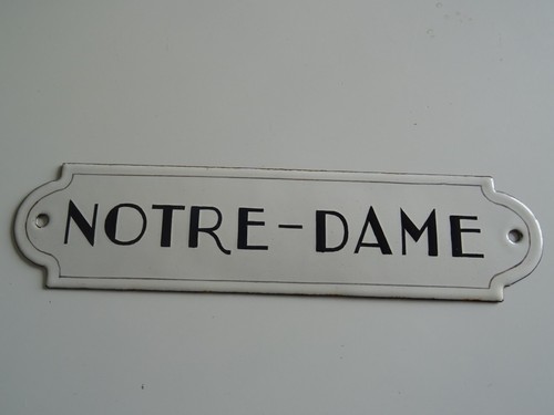 Plaque émaillée bombée - émaillée,