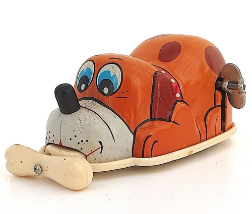 Jouet mécanique ancien chien - ,