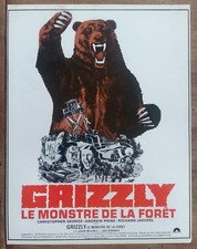 Plaquette GRIZZLY LE MONSTRE DE LA FORET Christopher George WILLIAM GIRDLER *