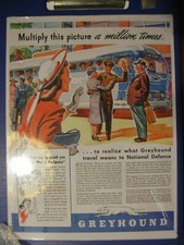 Plaque métal émaillée bus