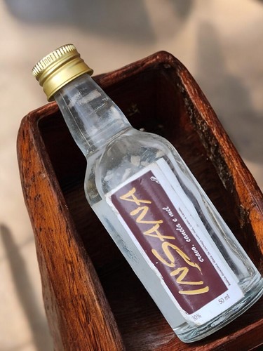 Mini bouteille alcool vintage