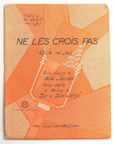 Partition vintage sheet music