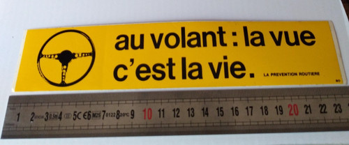 Ancien autocollant prevention - ancien,