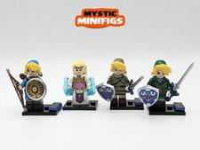 Ensemble de 4 Figurines Link et Princesse Zelda / Univers Zelda