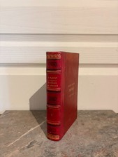 Ancien Livre Cuir Relié Rouge