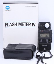 Minolta Flash Meter IV Digital Light Meter Flash Livraison Gratuite Fonctionn...
