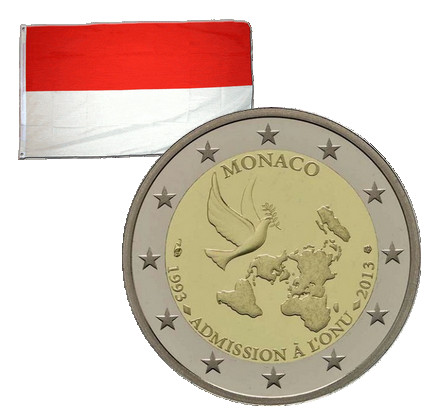 Euros commémorative monaco - euros,