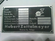 Plaque Signalétique