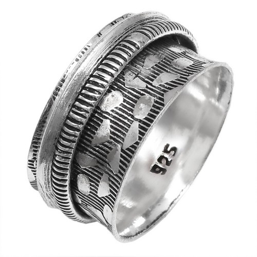 Bague toupie argent pour - bague,