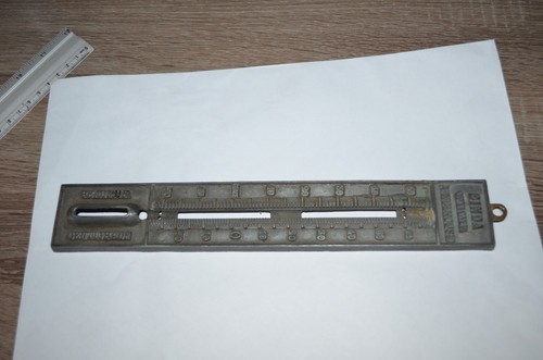 Ancien thermomètre fonte - thermomètre, en