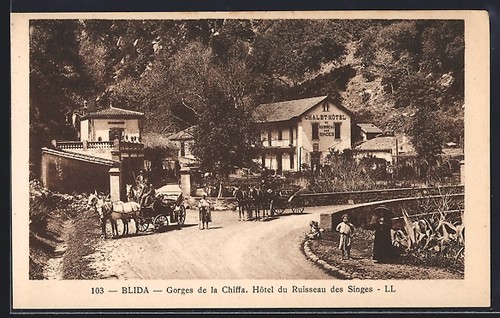 Cpa blida gorges - de, la