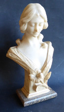 Buste Albâtre xix Siècle