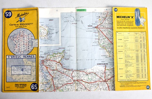 Carte michelin 1964 - carte,