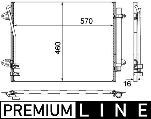 Mahle 734 000p condenser - 734,