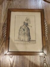 Gravure  MODE Journal des DAMES et des DEMOISELLES  encadrée