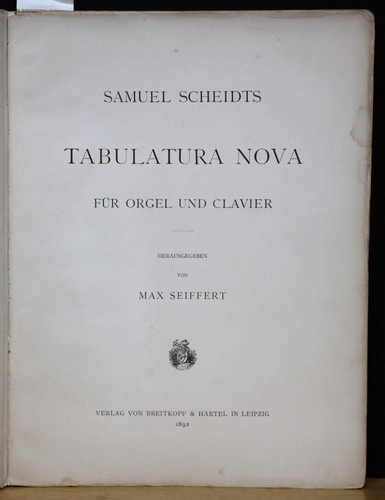 Scheid tabulatura nova pour - scheid,,