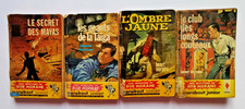 LOT BOB MORANE MARABOUT 1955 N° 62, 130,  150, 230 /TAIGA-MAYA-OMBBRE JAUNE-CLUB