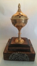 Vtg India Brass Incense Burner