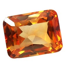 13,40 ct saphir naturel de champagne de Ceylan non chauffé certifié AAA + pie...