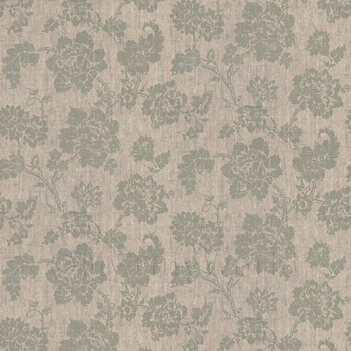 Grey dollhouse floral - floral, pattern