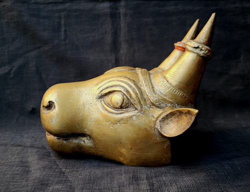 Masque tête nandi indien - masque,