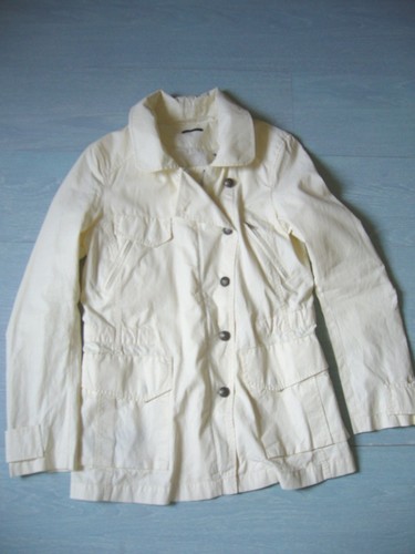 Veste parka coton blanc - veste,