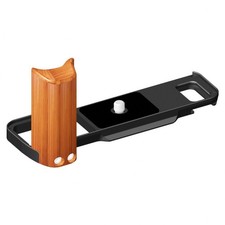 Plaque à dégagement rapide pour Fuji XE5 avec design bois massif et aluminium