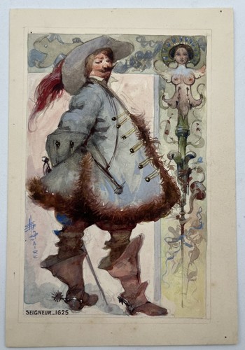 Gouache originale maquette - -,