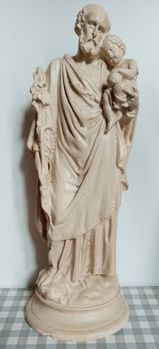 Ancienne statue plâtre - ancienne, en