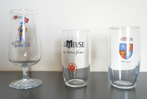 Lot verres biere - verres, meuse
