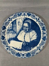 Assiette Murale Delft Delfts Blauw Chemkefa Grand-mère Abraham Depape