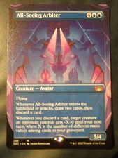 mtg magic All-Seeing Arbiter extended borderless ENGLISH Arbitre omniscient