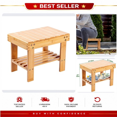 Tabouret repose pieds - tabouret, bambou
