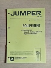 (339A) Manuel d'atelier CITROEN Jumper - Climatisation chauffage Webasto, 1998.
