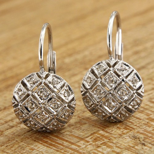 Boucles oreilles or blanc - en,